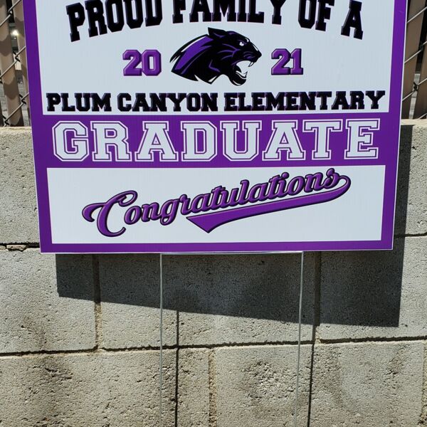 Plum Canyon 6th Grade Yard Sign Thumbnail