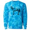 Unisex Midweight Tie-Dyed Crewneck Sweatshirt Thumbnail