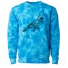 Unisex Midweight Tie-Dyed Crewneck Sweatshirt Thumbnail