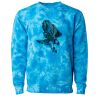 Unisex Midweight Tie-Dyed Crewneck Sweatshirt Thumbnail