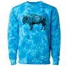 Unisex Midweight Tie-Dyed Crewneck Sweatshirt Thumbnail