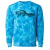 Unisex Midweight Tie-Dyed Crewneck Sweatshirt Thumbnail