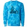 Unisex Midweight Tie-Dyed Crewneck Sweatshirt Thumbnail