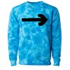 Unisex Midweight Tie-Dyed Crewneck Sweatshirt Thumbnail
