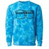 Unisex Midweight Tie-Dyed Crewneck Sweatshirt Thumbnail
