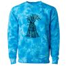 Unisex Midweight Tie-Dyed Crewneck Sweatshirt Thumbnail