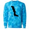 Unisex Midweight Tie-Dyed Crewneck Sweatshirt Thumbnail