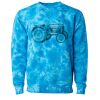 Unisex Midweight Tie-Dyed Crewneck Sweatshirt Thumbnail