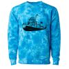 Unisex Midweight Tie-Dyed Crewneck Sweatshirt Thumbnail