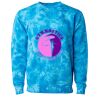 Unisex Midweight Tie-Dyed Crewneck Sweatshirt Thumbnail