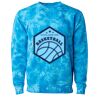 Unisex Midweight Tie-Dyed Crewneck Sweatshirt Thumbnail