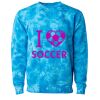 Unisex Midweight Tie-Dyed Crewneck Sweatshirt Thumbnail