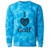 Unisex Midweight Tie-Dyed Crewneck Sweatshirt Thumbnail